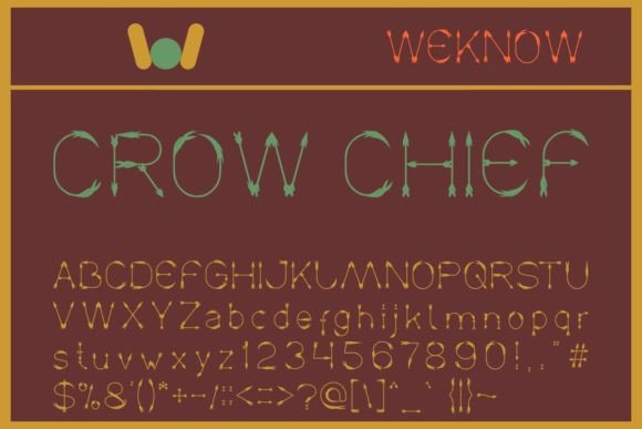 Crow Chief: A Modern Typeface with a Clean and Versatile Design
