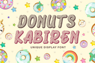 Donuts Kabiren: A Whimsical Display Font for Creative Expression
