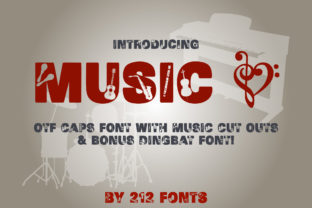 Music Font for Creative Designs