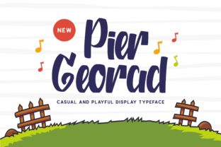 Pier Georad: A Jolly Display Font That Brightens Your Creative Projects