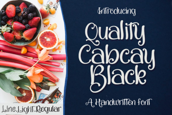 Quality Capcay: A Fresh and Modern Handwritten Font for the Creative Professional
