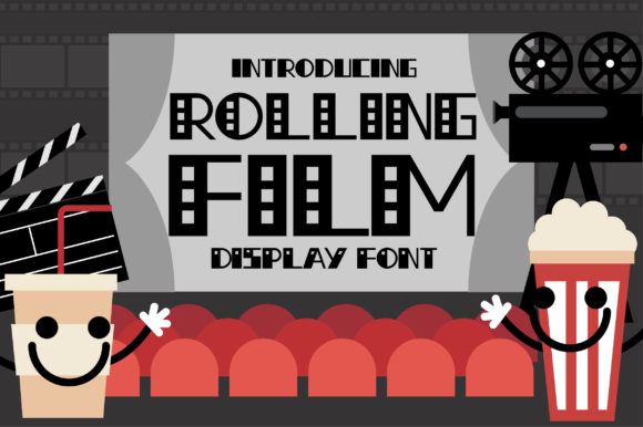 Rolling Film Font for Creative Projects