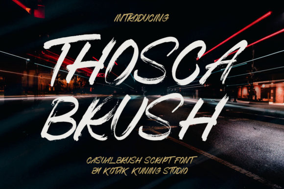 Thosca Brush: A Versatile Font for Creative and Practical Use